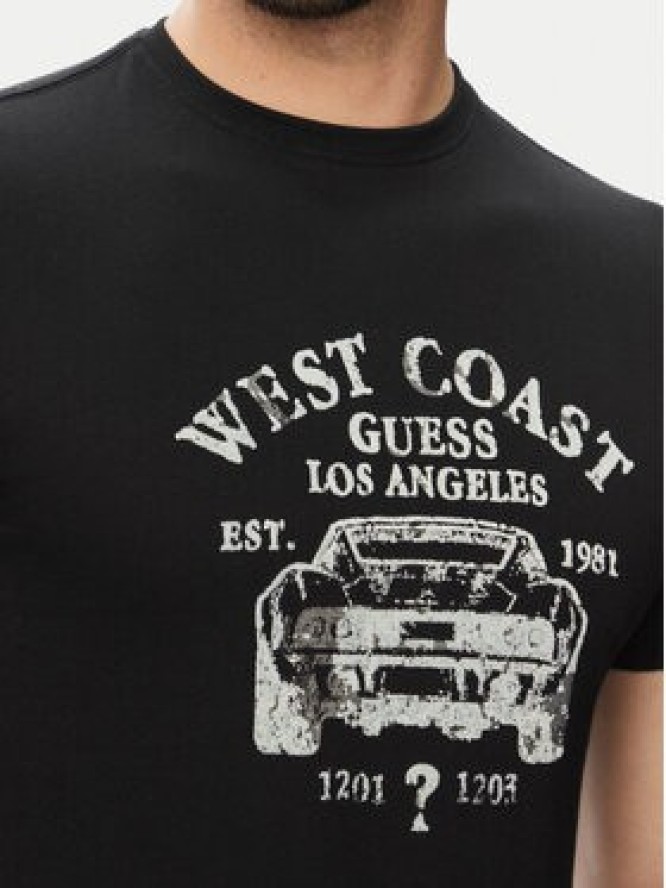 Guess T-Shirt M6YI44 K4230 Czarny Slim Fit