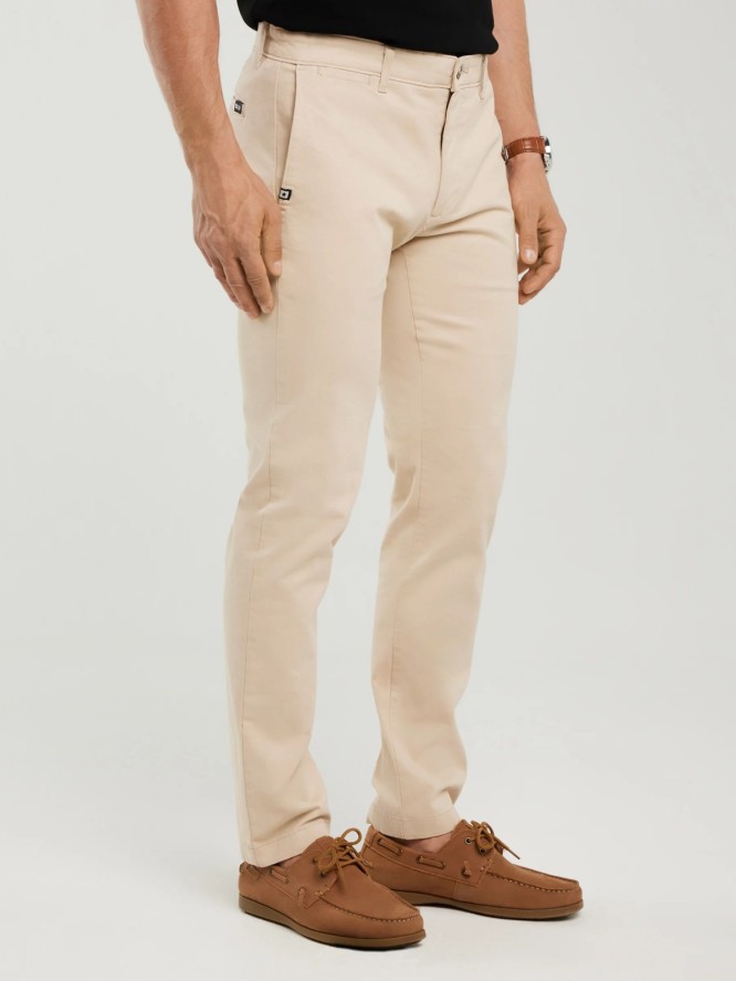 Spodnie męskie chinosy beżowe Erhat 805