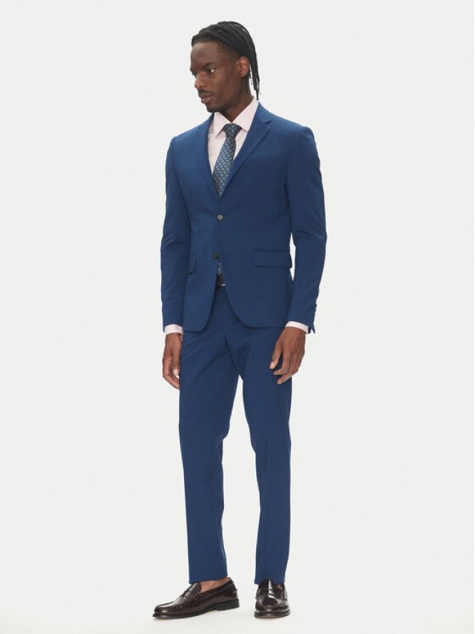 Lindbergh Garnitur 30-61040 Niebieski Slim Fit