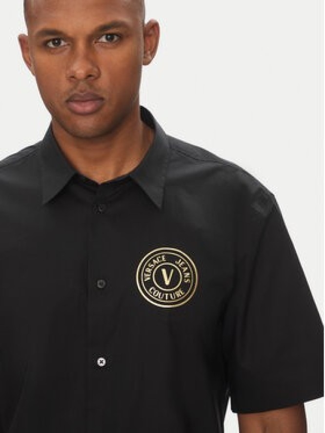 Versace Jeans Couture Koszula 78GALY11 Czarny Regular Fit