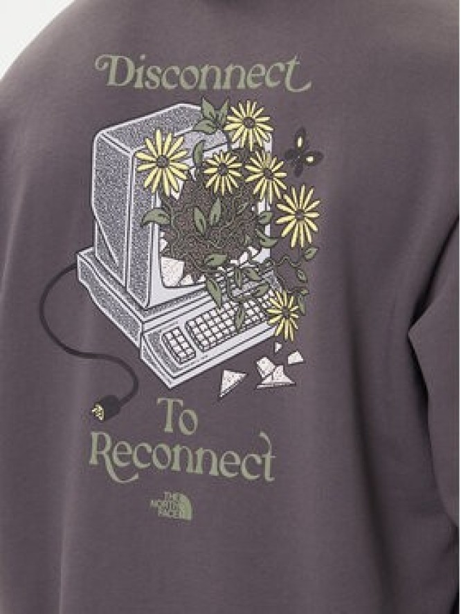 The North Face Bluza Connect NF0A8E40 Szary Relaxed Fit