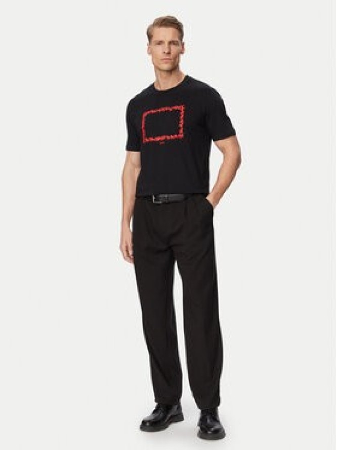 HUGO T-Shirt Duhorse 50557684 Czarny Regular Fit