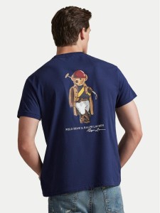 Polo Ralph Lauren T-Shirt 710B16610001 Granatowy Regular Fit