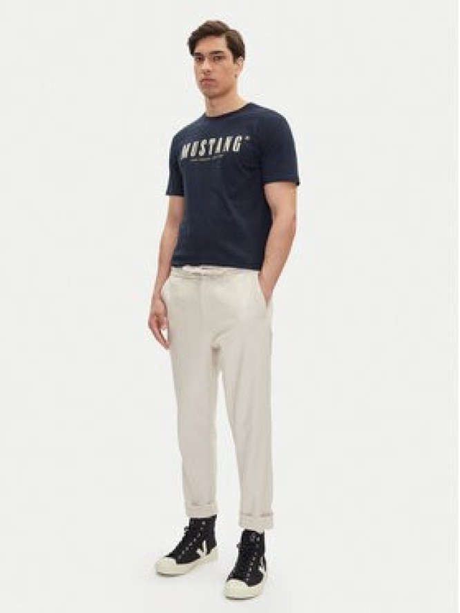 Mustang T-Shirt Austin 1016281 Granatowy Regular Fit