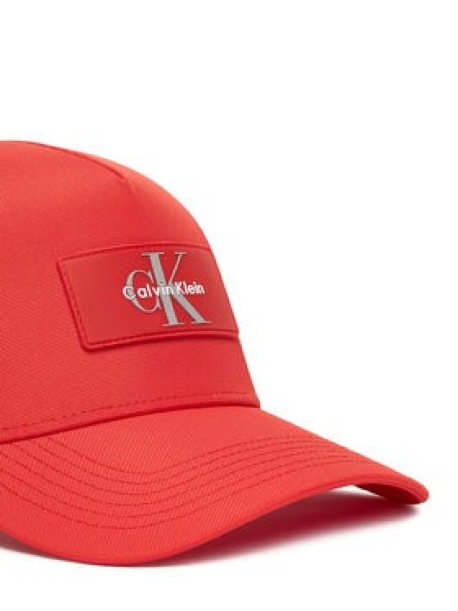 Calvin Klein Czapka z daszkiem Logo LV04D5025G Czerwony