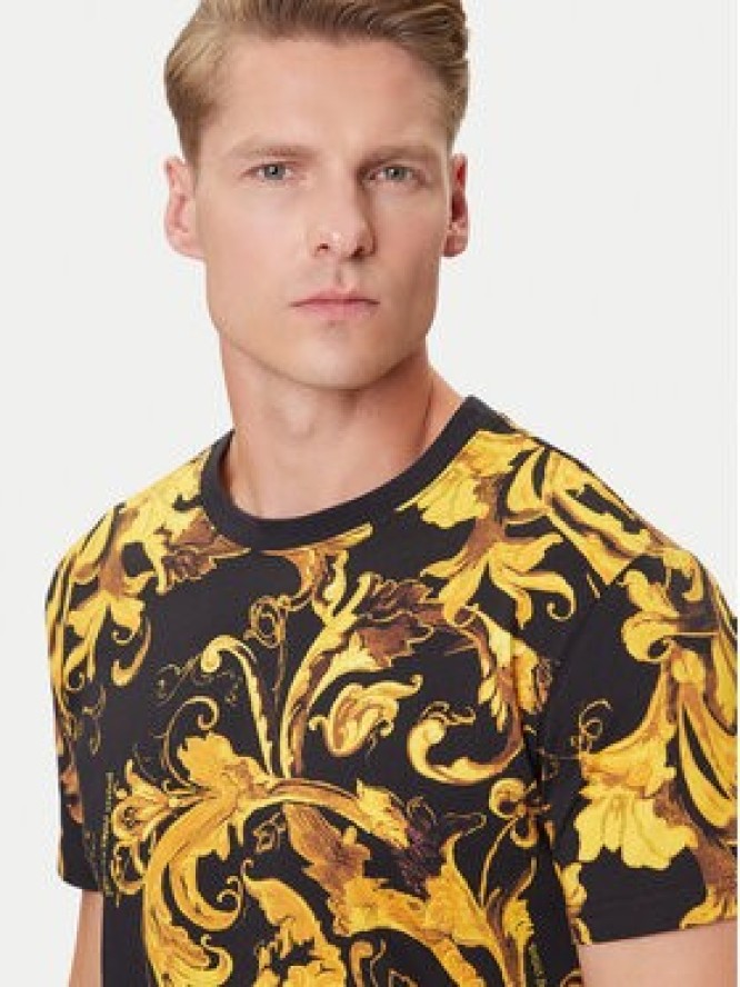 Versace Jeans Couture T-Shirt 79GAH6S0 JS515 Czarny Regular Fit