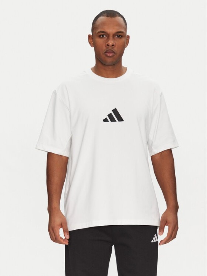 adidas T-Shirt Z.N.E. JC5482 Biały Loose Fit