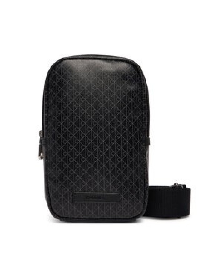 Calvin Klein Saszetka Emblem Aop Coated Square Sling LV04D3335G Czarny