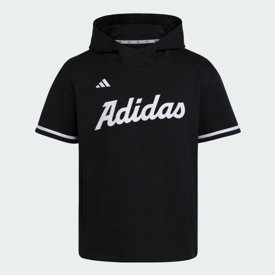 Bluza z kapturem i krótkim rękawem adidas Dugout