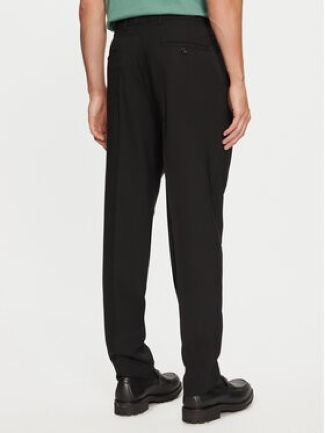 AMI Paris Spodnie materiałowe HTR013.WV0044 Czarny Regular Fit