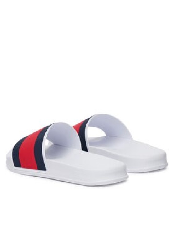 Tommy Hilfiger Klapki Core Hilfiger Flag Pool Slide FM0FM05798 Biały
