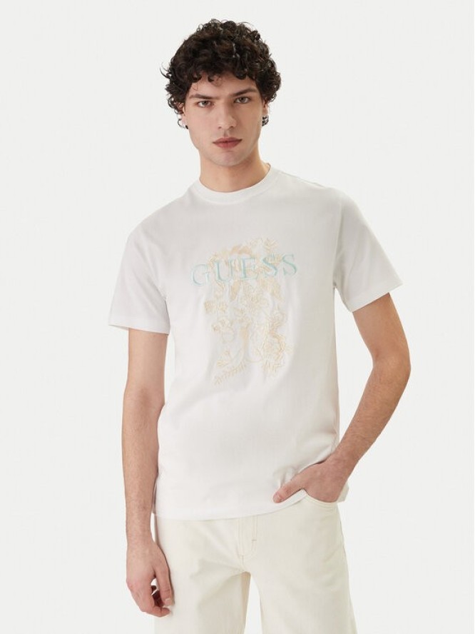 Guess T-Shirt M6GI17 K3038 Biały Regular Fit