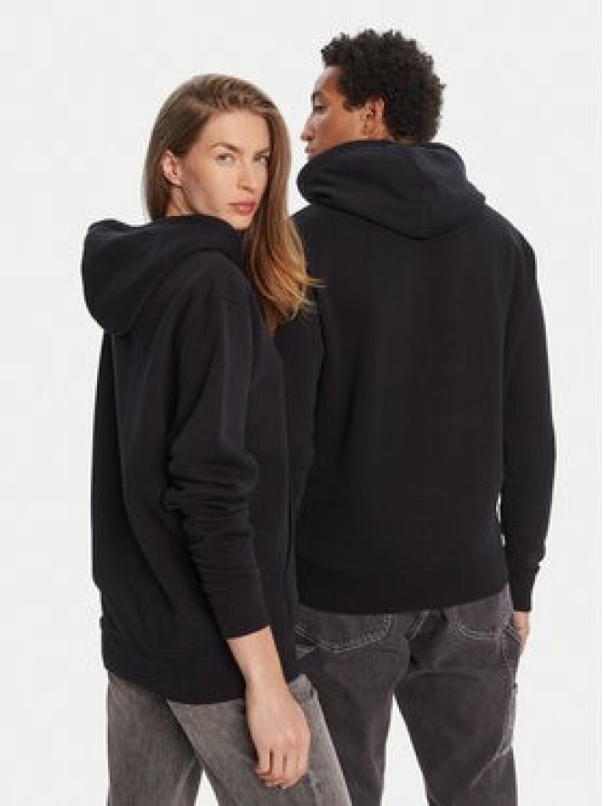 AMI Paris Bluza BFUSW235.730 Czarny Regular Fit