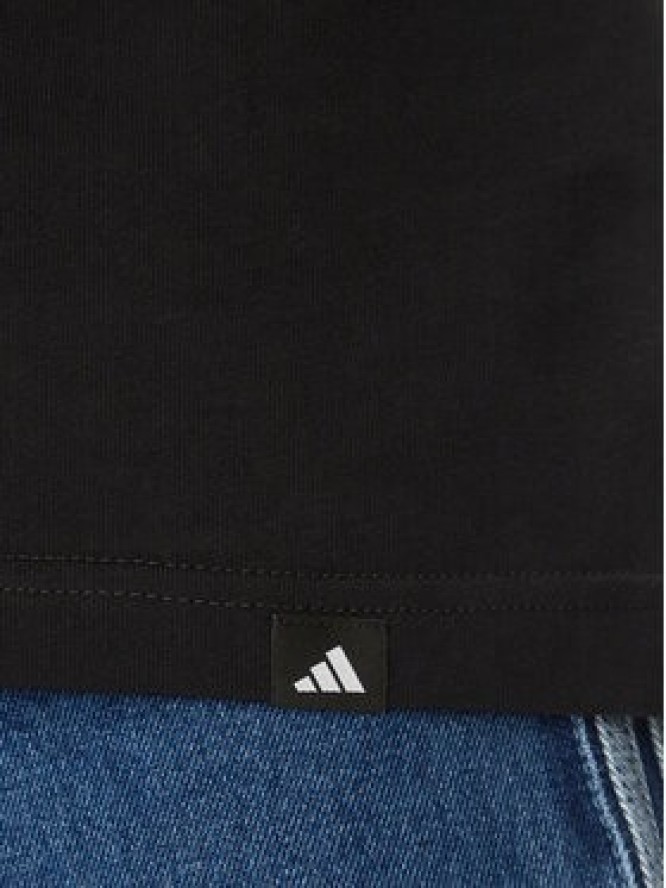 adidas T-Shirt Lounge Still Life Lemons Graphic JN7367 Czarny Regular Fit