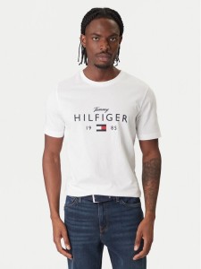 Tommy Hilfiger T-Shirt Brand Love MW0MW41455 Biały Regular Fit