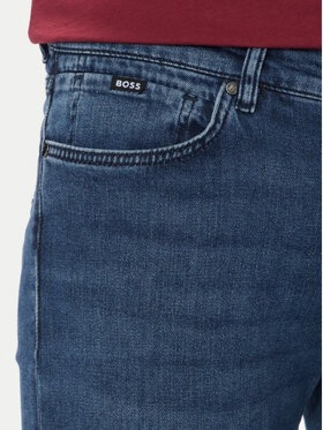 Boss Jeansy Delaware 50524007 Granatowy Slim Fit
