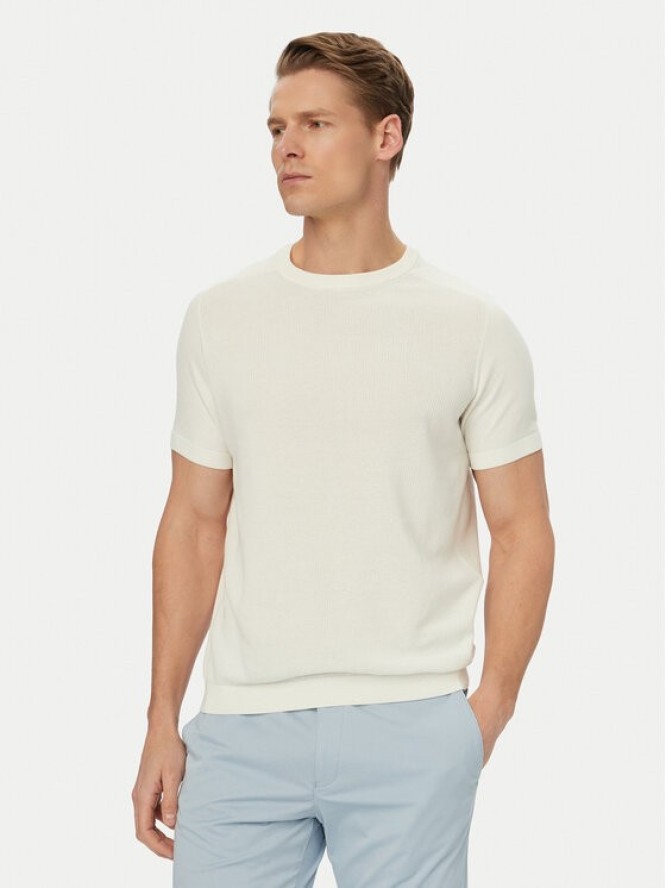 Bugatti T-Shirt 7200-15534E Biały Regular Fit