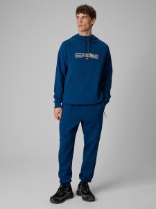 4F Spodnie dresowe joggery męskie - turkusowe 3XL