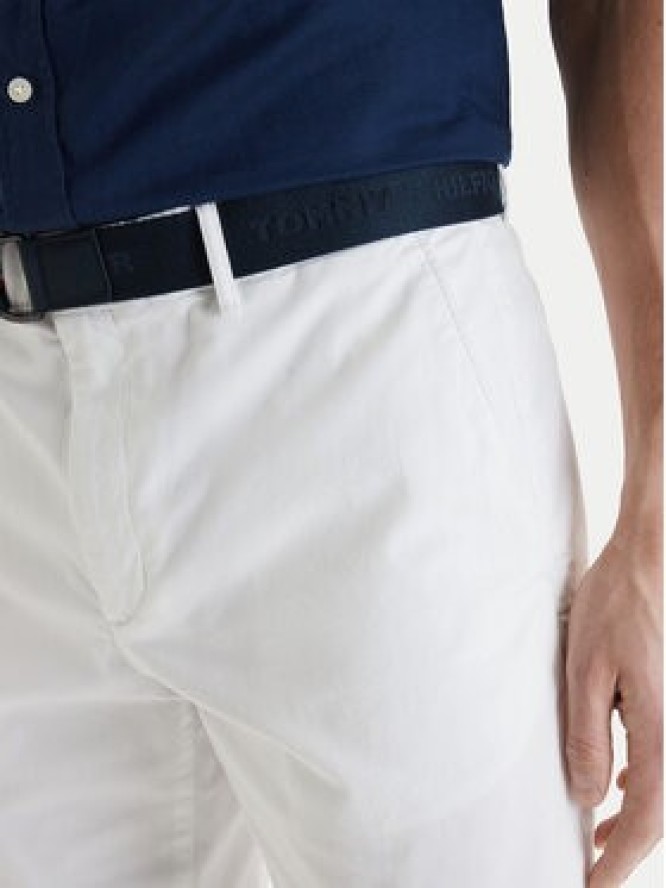 Tommy Hilfiger Komplet szorty i pasek Denton MW0MW42349 Biały Slim Fit