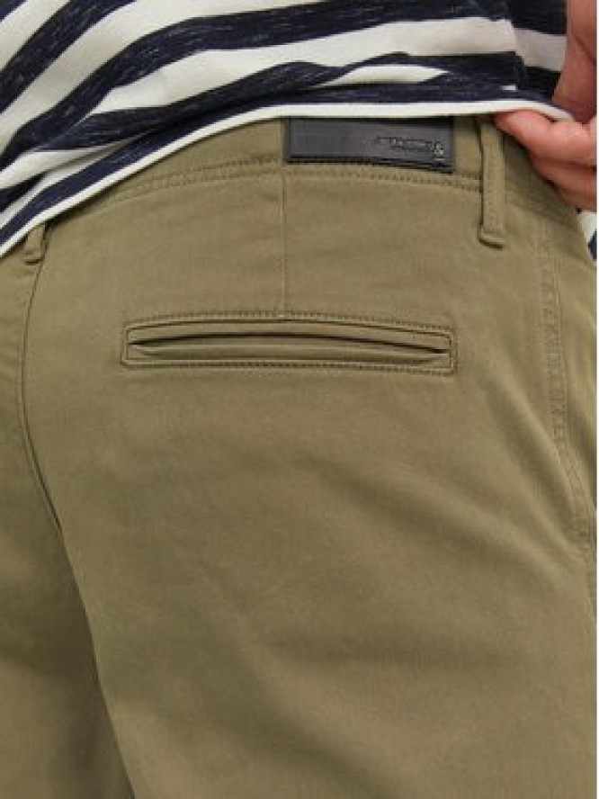 Jack & Jones Chinosy Harlow 12242188 Zielony Tapered Fit