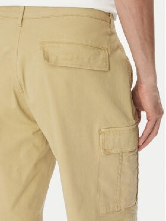 La Martina Szorty materiałowe MAB002 TW536 Beżowy Regular Fit