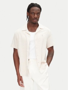 Filling Pieces Koszula Resort 9179980 Écru Regular Fit