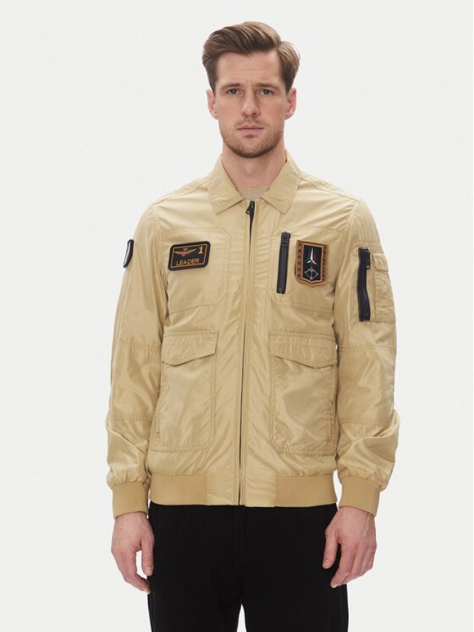 Aeronautica Militare Kurtka przejściowa 251AB2071CT3081 Beżowy Regular Fit