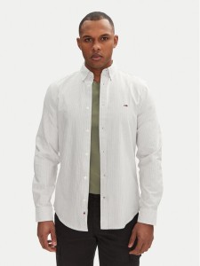 Tommy Jeans Koszula DM0DM20668 Zielony Slim Fit