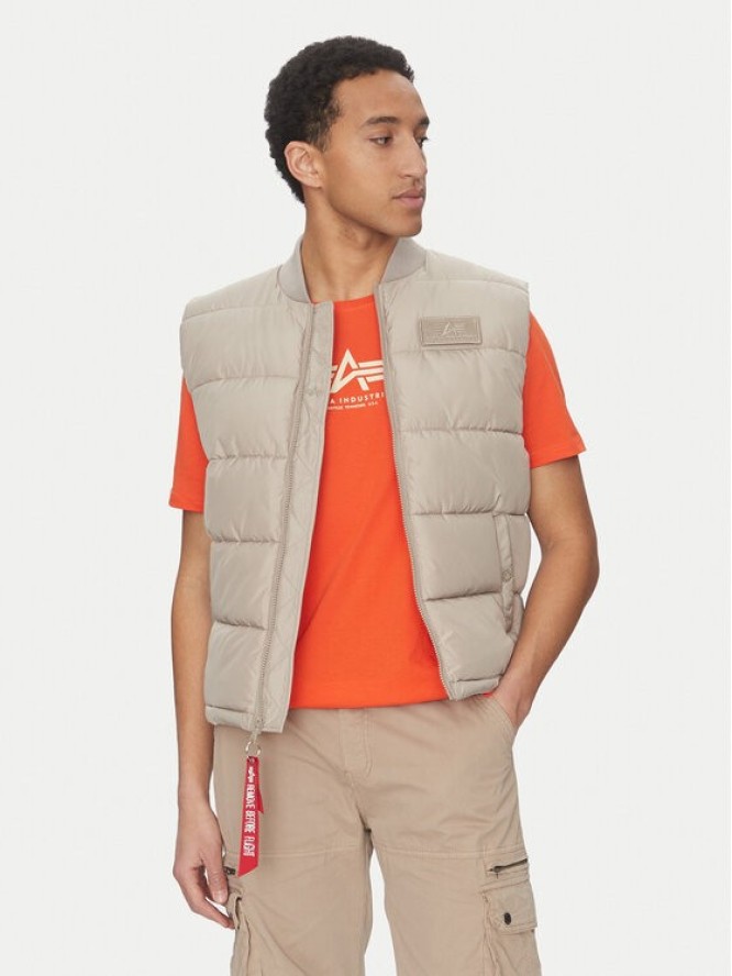 Alpha Industries Kamizelka 118109 Beżowy Regular Fit