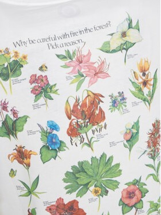 Element T-Shirt Sbxe Bee ELYZT00487 Biały Regular Fit