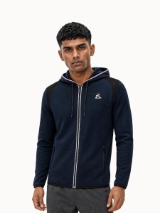Bluza z kapturem z pełnym zamkiem błyskawicznym Le Coq Sportif Coq D'argent N°1