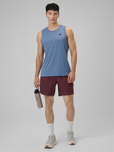 4F Spodenki treningowe szybkoschnące męskie - burgundowe XXL