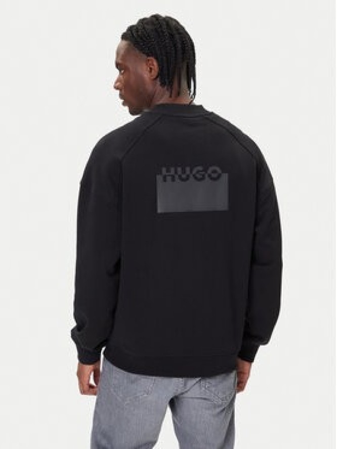 HUGO Bluza Delastcrew 50546672 Czarny Relaxed Fit