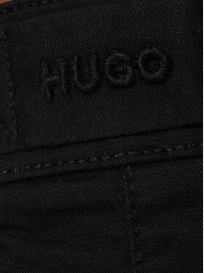 HUGO Szorty materiałowe Craysen 50556891 Czarny Straight Fit
