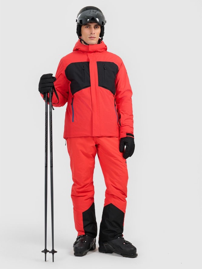 4F Kurtka narciarska membrana 10000 męska - czerwona S