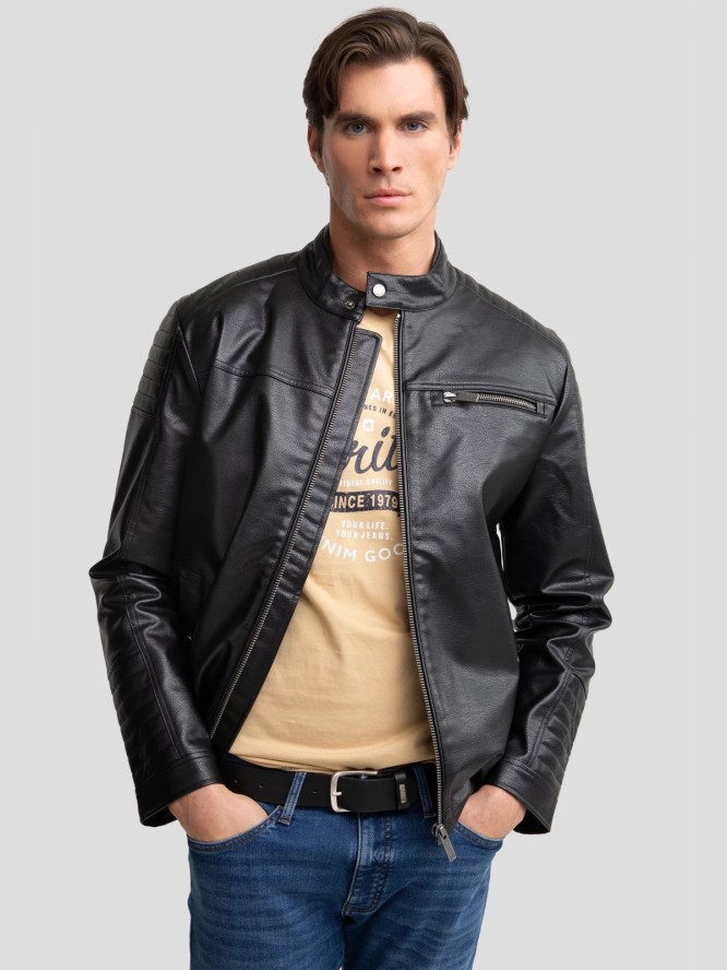 Kurtka męska biker czarna Dall 906