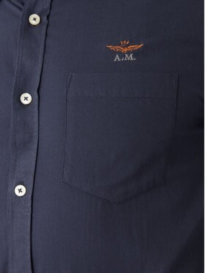 Aeronautica Militare Koszula 252CA1277UCT03532 Granatowy Regular Fit