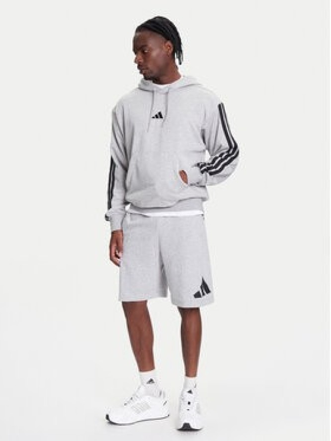 adidas Szorty sportowe Essentials Big Logo JE8957 Szary Regular Fit