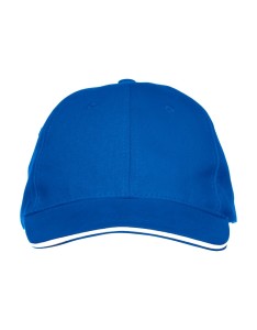 clique czapka Davis z 6 paneli z bawełnianego twillu – royal blue