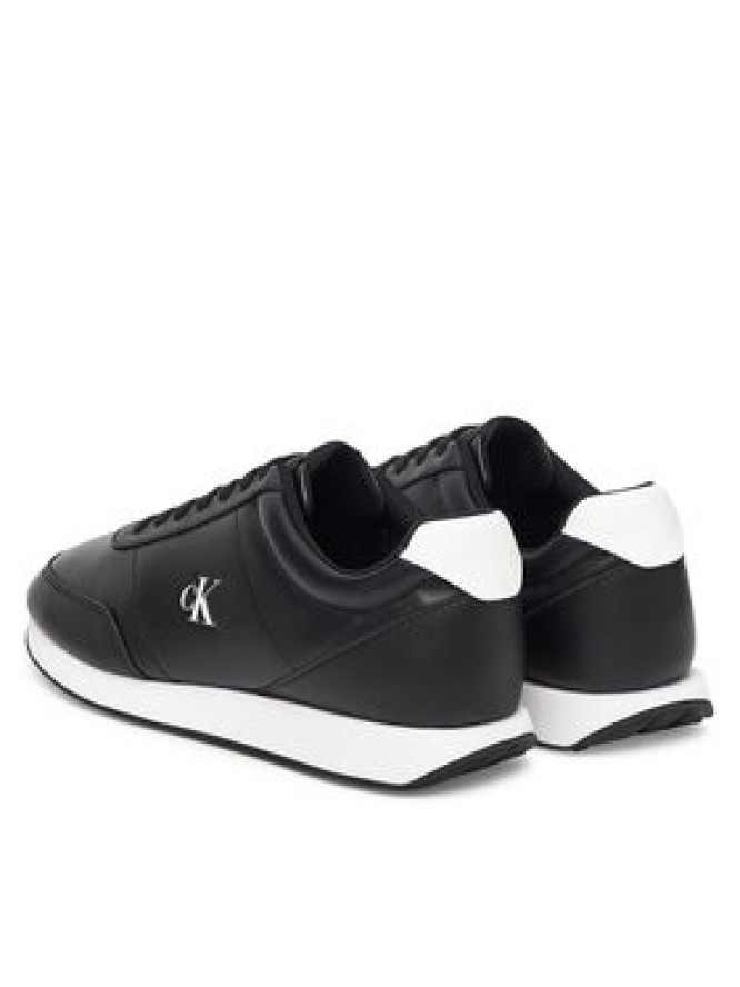 Calvin Klein Sneakersy Retro Runner Ess Lth YM0YM01355 Czarny