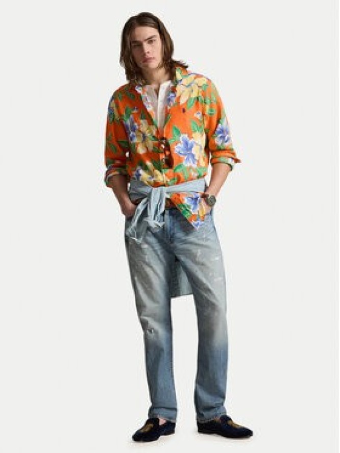 Polo Ralph Lauren Koszula 710B14226001 Pomarańczowy Classic Fit
