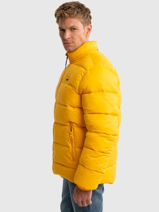 Kurtka męska z wypełnieniem żółta Jazlynn 201