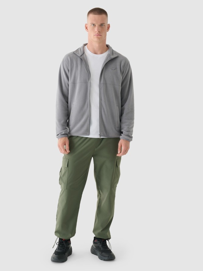 4F Polar regular ze stójką męski - szary XXL