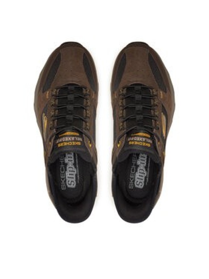 Skechers Sneakersy Oak Canyon 237450/BRBK Brązowy
