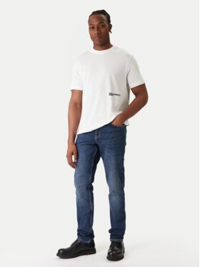 Karl Lagerfeld Jeans T-Shirt B1M17069 Biały Regular Fit