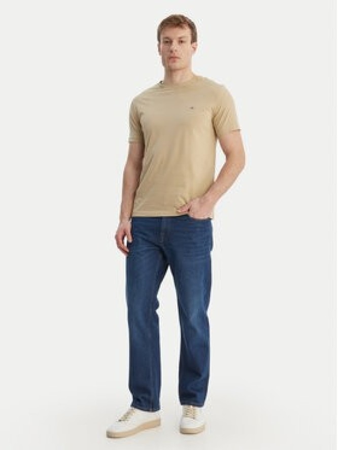 Gant T-Shirt Shield 2003185 Beżowy Slim Fit