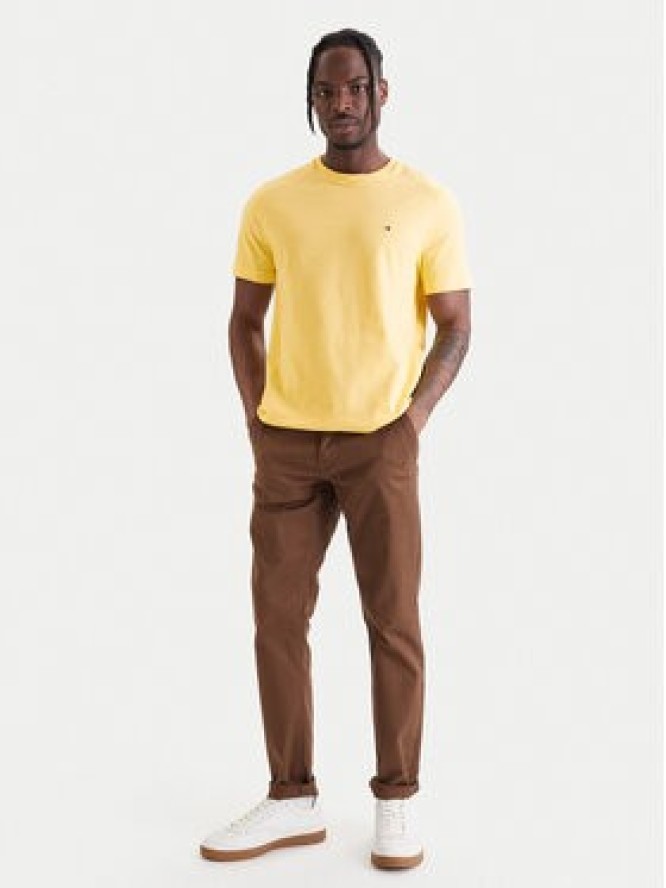 Tommy Hilfiger T-Shirt Ess Seasonal MW0MW39995 Żółty Regular Fit