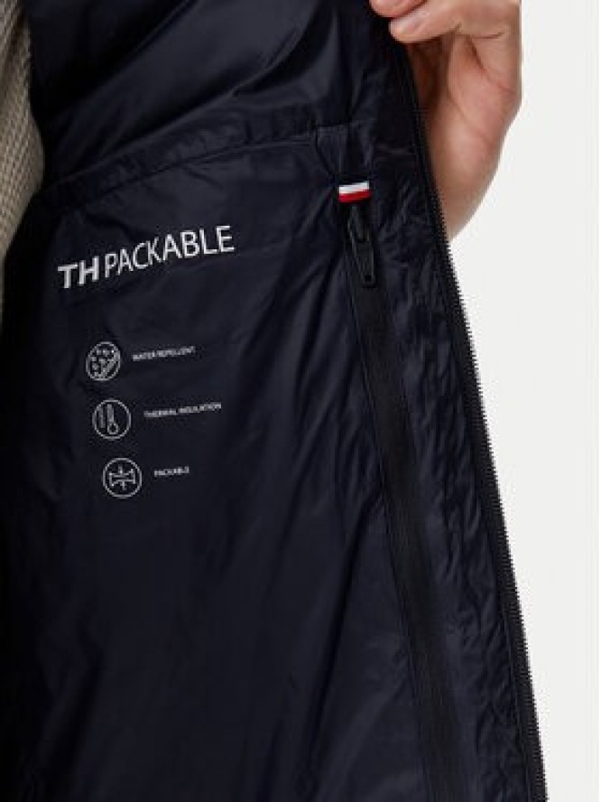 Tommy Hilfiger Kamizelka Core Packable MW0MW39989 Granatowy Regular Fit