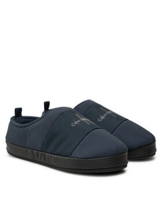 Calvin Klein Jeans Kapcie Home Slipper Mono YM0YM00840 Granatowy