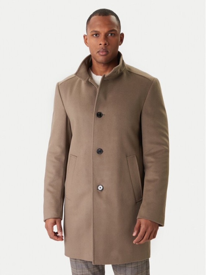 JOOP! Płaszcz wełniany 17 JC-21Maron 30044311 Khaki Regular Fit